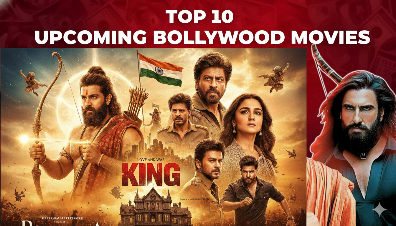Upcoming Bollywood movies 2026 poster featuring top Hindi film actors and highly anticipated releases"
